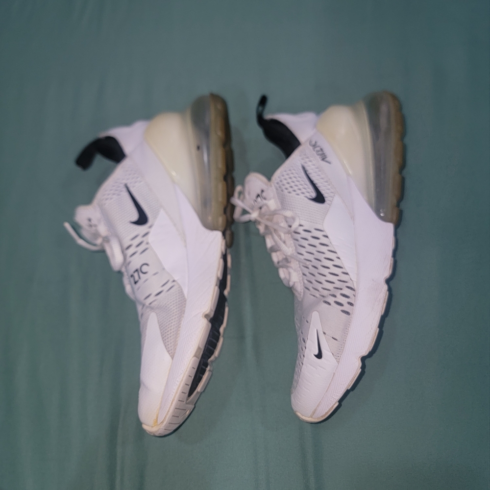 Nike Air Max 270 White Sneakers - Picture 3 of 6